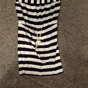 Striped Black and White Dress